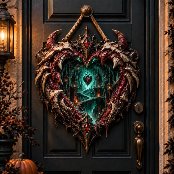 Hollow Heart - Thorned Form, Teal Depth and Quiet Descent - main